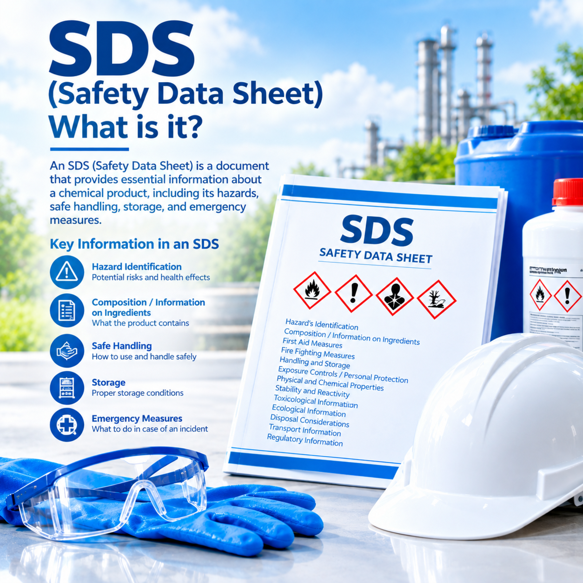 SDS (Safety Data Sheet) คืออะไร SDS (Safety Data Sheet) คืออะไร