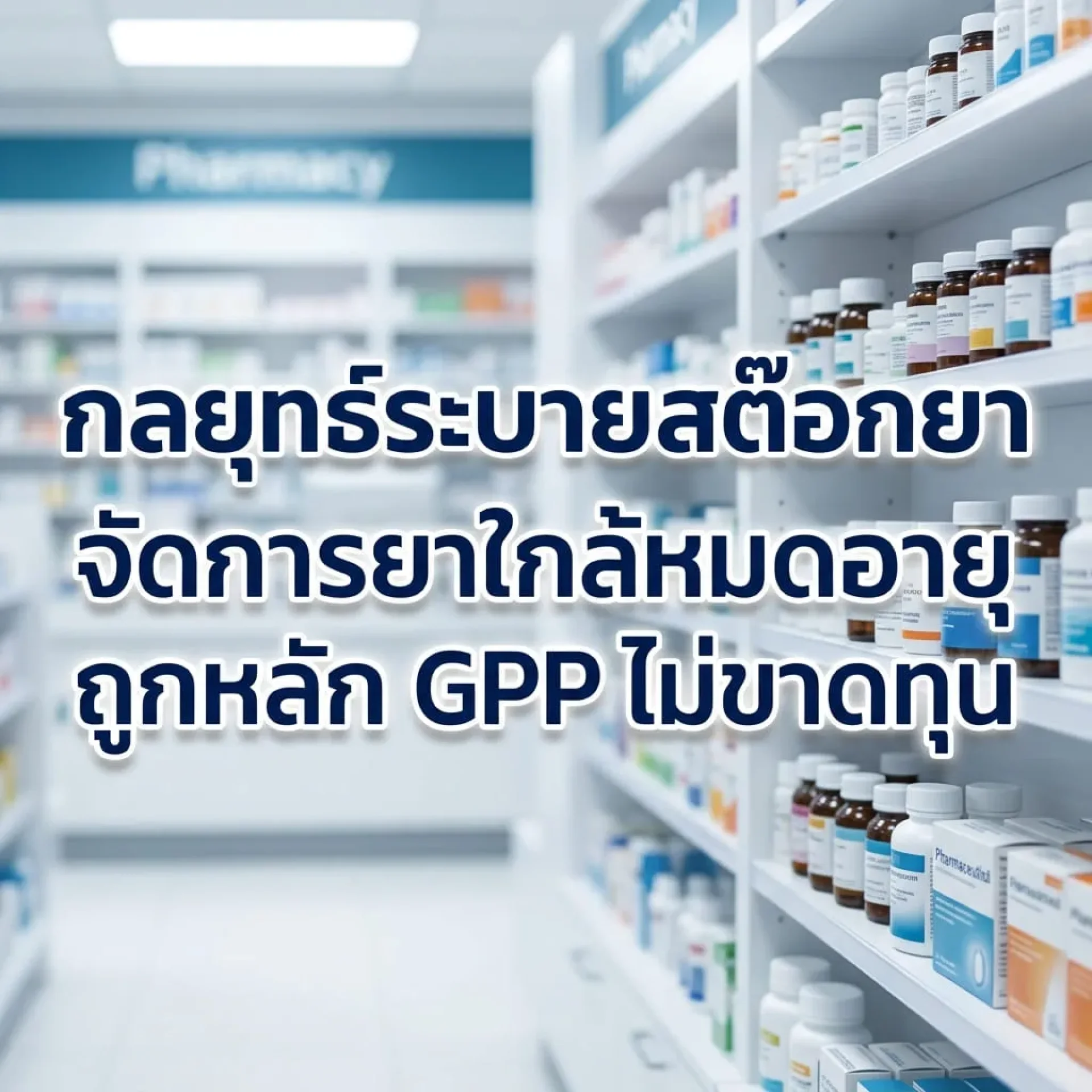 กลยุทธ์ระบายสต๊อก: จัดการยาใกล้หมดอายุอย่างไรไม่ให้เข้าเนื้อ และถูกต้องตามหลัก GPP กลยุทธ์ระบายสต๊อก: จัดการยาใกล้หมดอายุอย่างไรไม่ให้เข้าเนื้อ และถูกต้องตามหลัก GPP