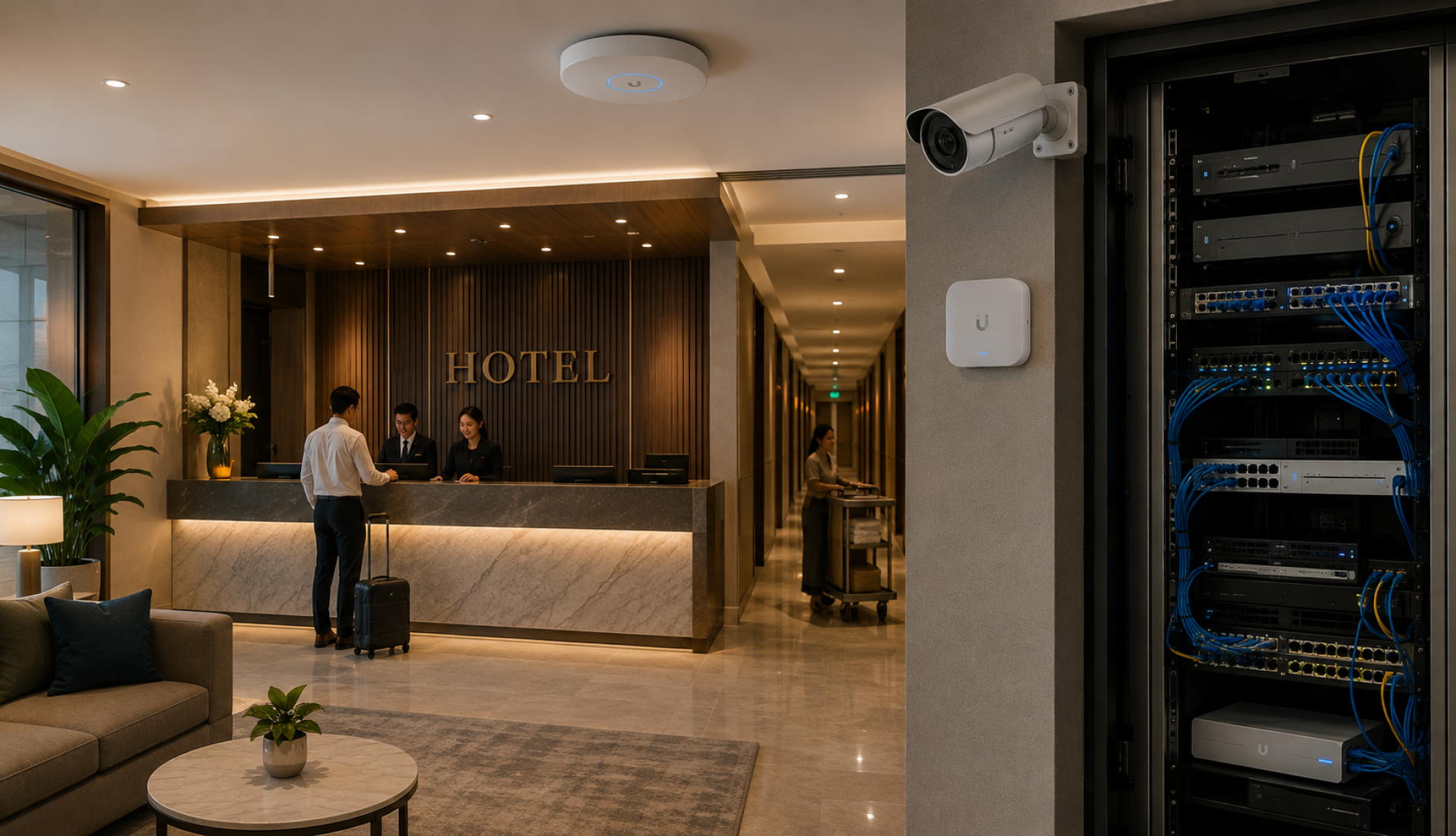 การวางระบบ Network, WiFi, CCTV และ Technology Infrastructure สำหรับโครงการสร้างหรือ Renovate โรงแรม การวางระบบ Network, WiFi, CCTV และ Technology Infrastructure สำหรับโครงการสร้างหรือ Renovate โรงแรม