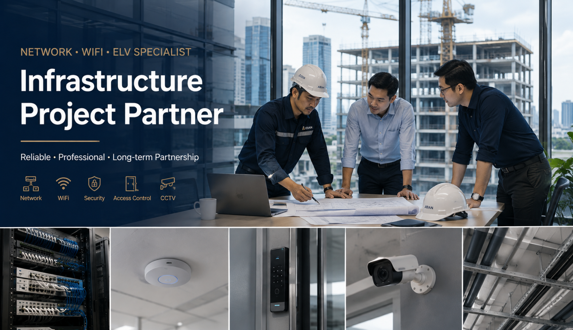 ABIAN Wireless ผู้เชี่ยวชาญ Network WiFi และ ELV ในฐานะ Infrastructure Project Partner สำหรับโครงการในประเทศไทย ABIAN Wireless ผู้เชี่ยวชาญ Network WiFi และ ELV ในฐานะ Infrastructure Project Partner สำหรับโครงการในประเทศไทย