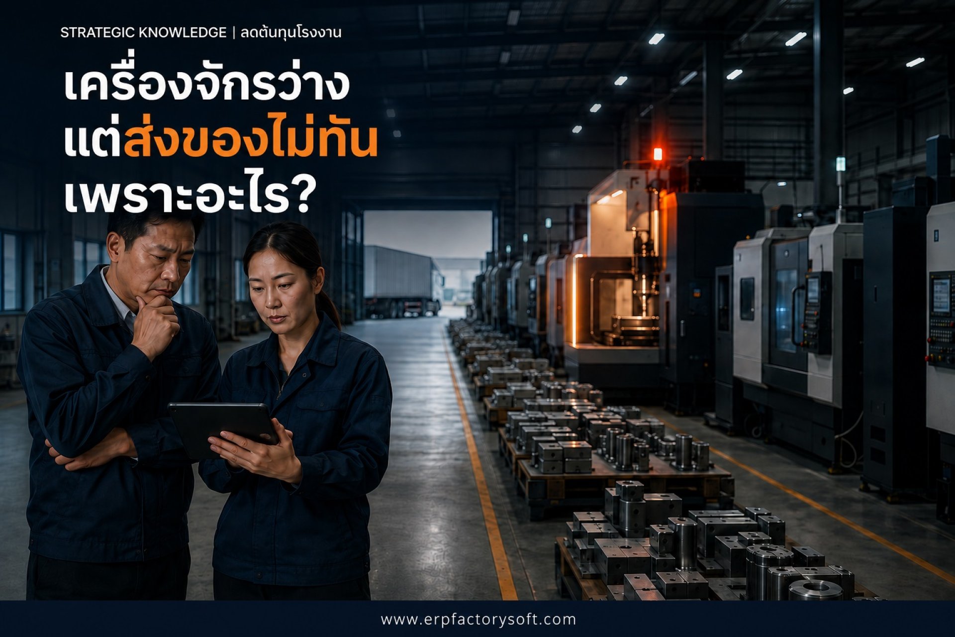 เครื่องจักรว่าง แต่ส่งของไม่ทัน เพราะปัญหาการวางแผนการผลิต เครื่องจักรว่าง แต่ส่งของไม่ทัน เพราะปัญหาการวางแผนการผลิต