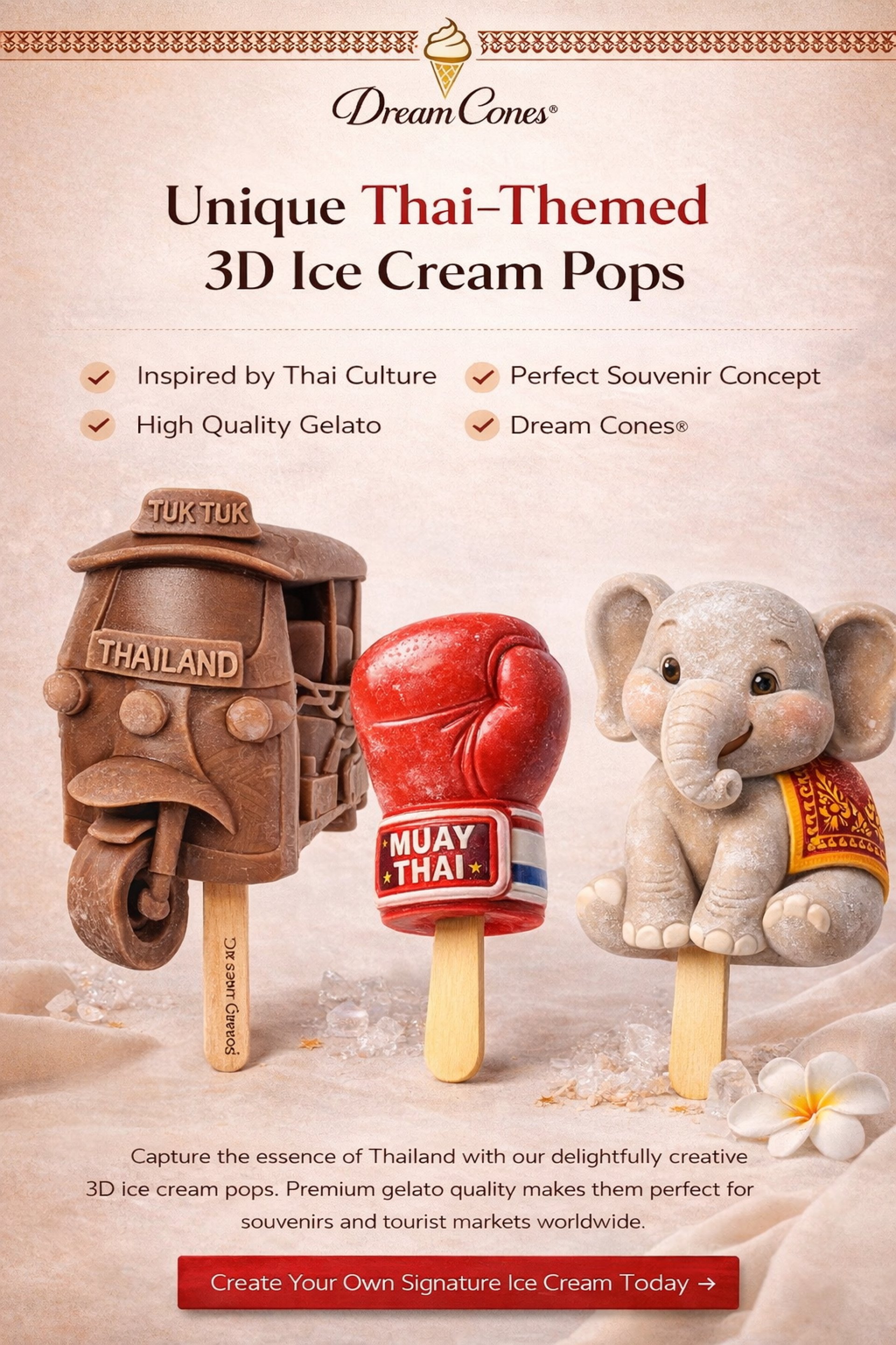 ไอศกรีม 3D สไตล์ไทย เมื่อความอร่อยผสานเอกลักษณ์รถตุ๊กตุ๊ก ไอศกรีม 3D สไตล์ไทย เมื่อความอร่อยผสานเอกลักษณ์รถตุ๊กตุ๊ก
