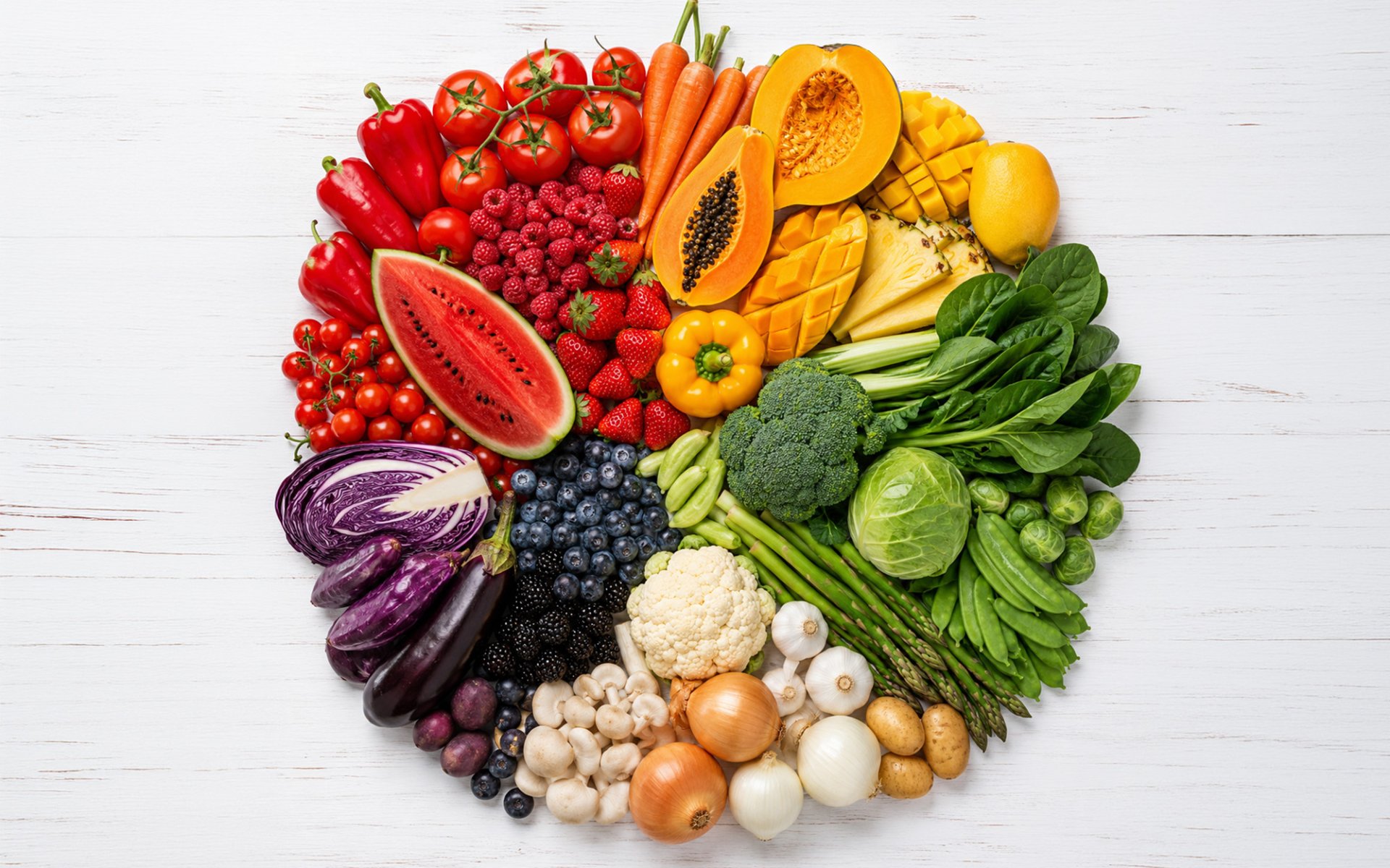 Eat the rainbow for good health Eat the rainbow for good health