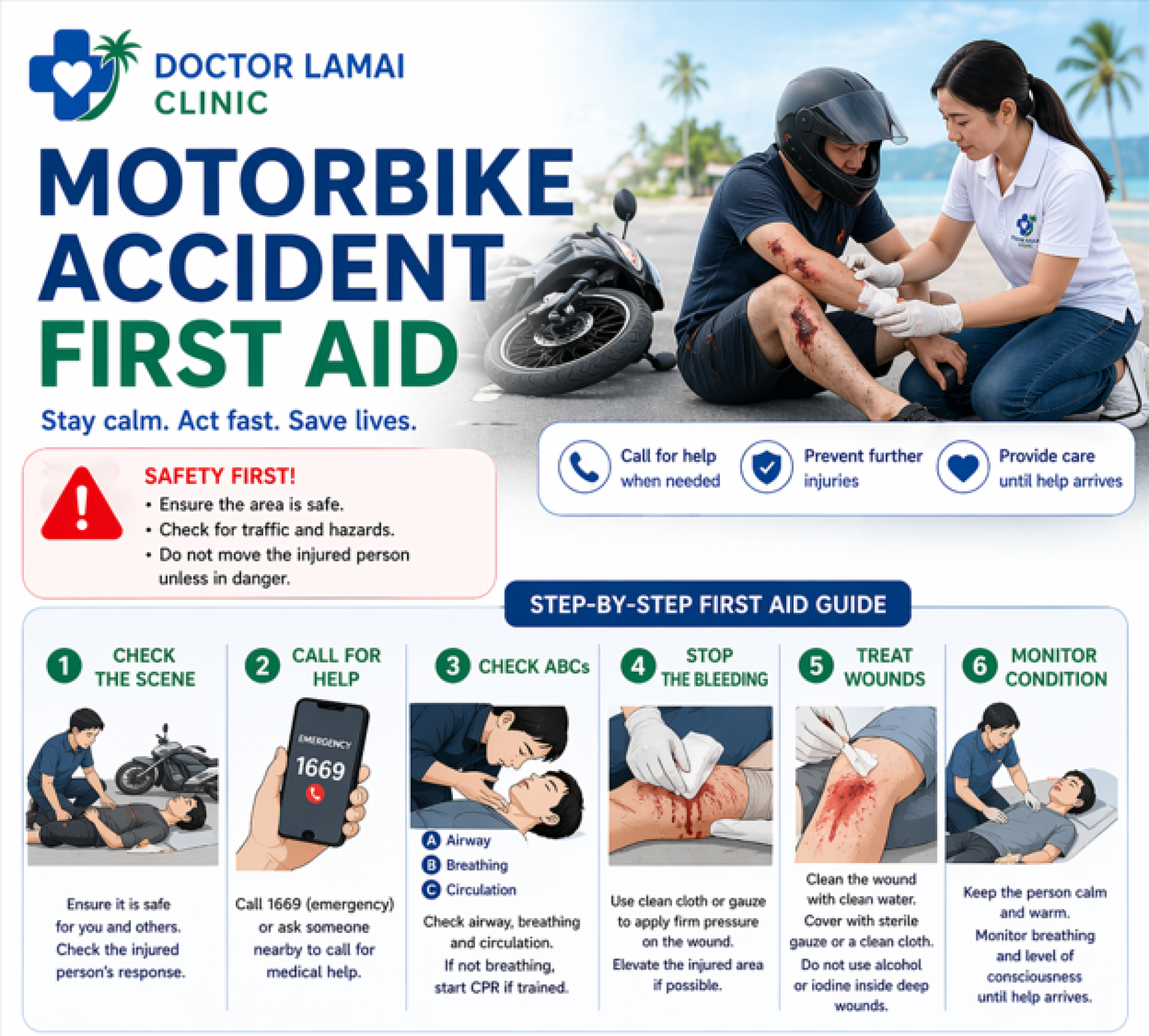 Road Rash Treatment Koh Samui. Guide to Scooter Wound Care