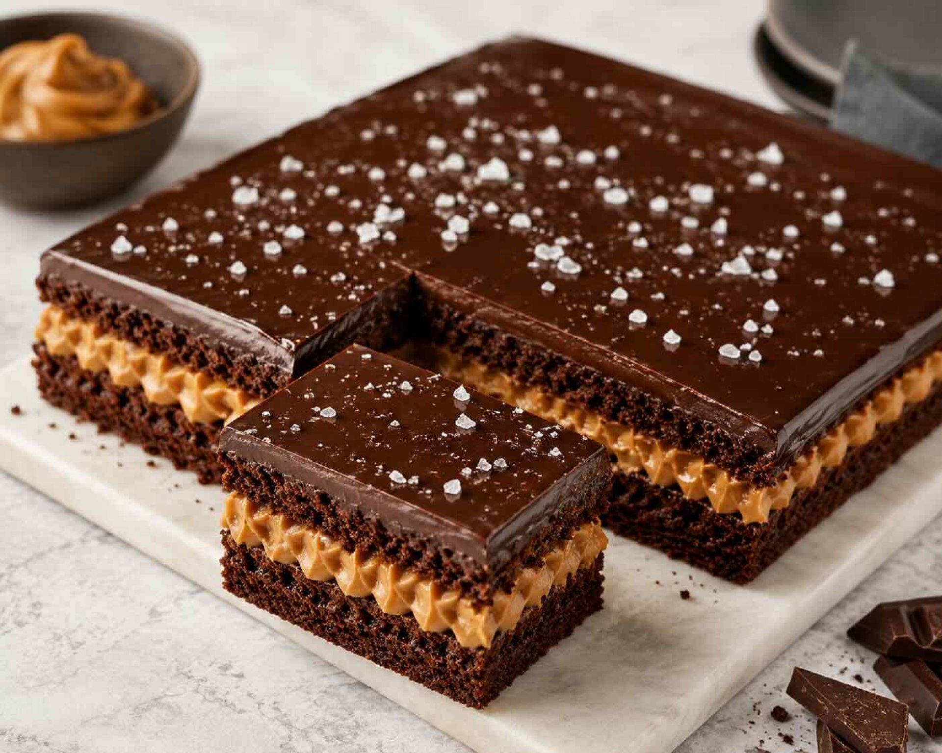 Chocolate_Whipped_Caramel_Slab_Cake_baked_with_Smeg_ALFA43XMFDS_commercial_oven Chocolate_Whipped_Caramel_Slab_Cake_baked_with_Smeg_ALFA43XMFDS_commercial_oven