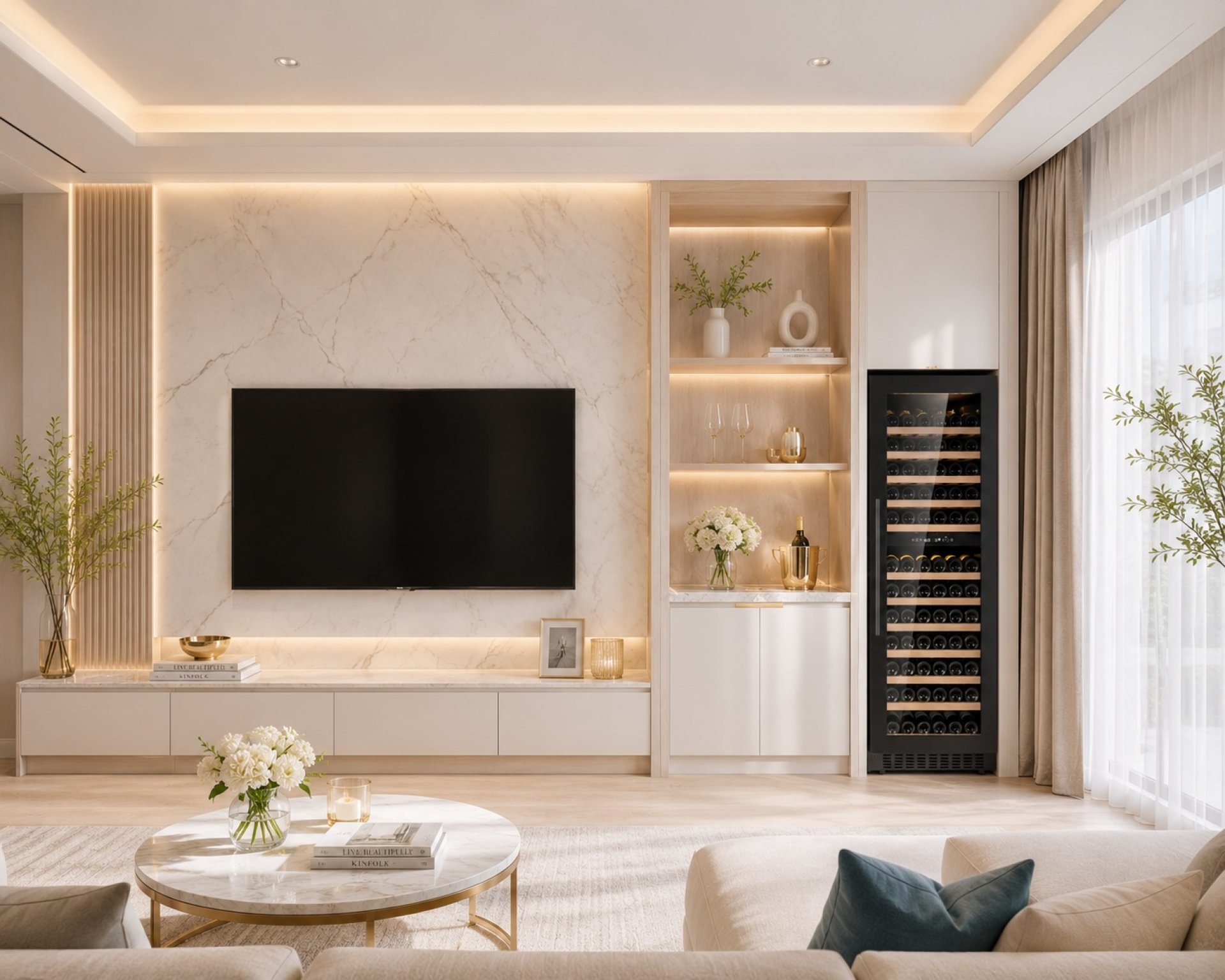 Luxury Built-in Wine Cooler Dual Zone Luxury Built-in Wine Cooler Dual Zone