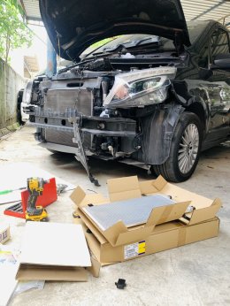 เบนซ์ vito ปรับปรุงชุดแอร์เดิมให้เย็นฉ่ำๆ