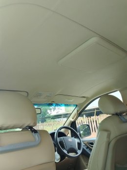 Hyundai h1 ติดจอแอนดรอย และหุ้มหนังเบาะกับหลังคาใหม่