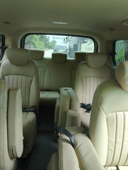 Hyundai h1 ติดจอแอนดรอย และหุ้มหนังเบาะกับหลังคาใหม่