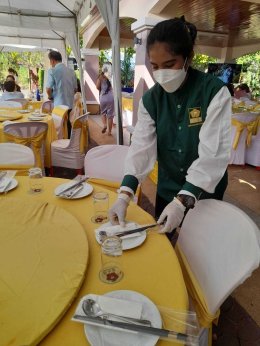 งานเลี้ยงฉลองมงคลสมรส ณ หมู่บ้านสีวลี-รังสิต 1 