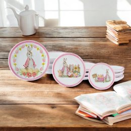 Miniature Bunny Plates for Easter Dollhouse Décor