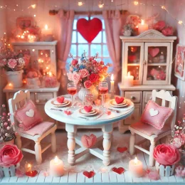 Sweet Valentine's Day Dollhouse Décor Ideas to Create a Romantic Miniature Setting