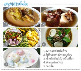 อาหารพื้นถิ่นบ้านรางจิก  อำเภอชะอำ