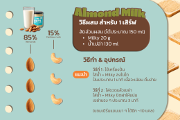 นมอัลมอนด์ที่จริงใจ