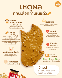 เหตุผล...ที่คนเลือกทานเนยถั่ว