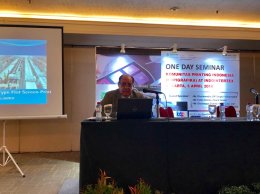  Mr. Zigrino’s talk on the technology innovation textile printing at technical seminar at Indo Intertex 2018