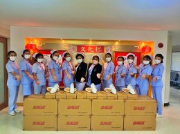 มูลนิธิเพื่อสัมพันธภาพไทย-จีน สนับสนุนรองเท้าสำหรับพยาบาล