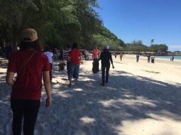 21 July 2015 Beach Clean-up at Nang Rum Beach in Chonburi.