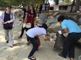 21 July 2015 Beach Clean-up at Nang Rum Beach in Chonburi.