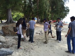 21 July 2015 Beach Clean-up at Nang Rum Beach in Chonburi.