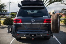 Toyota Land Cruiser 200s Year 2008-Current- MCC022-02PK2 Rear Carrier Bar with Single Wheel/Single Jerry Can Holder