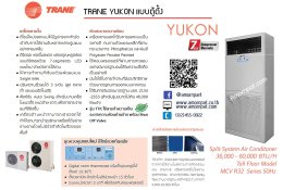 เครื่องปรับอากาศ เทรน Trane แบบ ติดผนัง wall type Passio 2