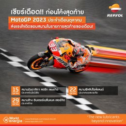 เชียร์เดือด!!!  ก่อนโค้งสุดท้าย MotoGP 2023 ประจำเดือนตุลาคม