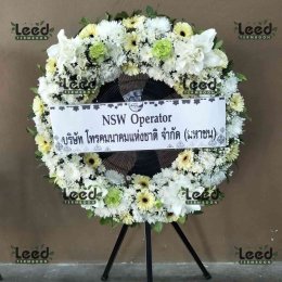 พวงหรีดดอกไม้สดสำหรับงานศพที่พวงหรีดดอกไม้สดสำหรับงานศพที่วัดกลางบางพระ ตำบลบางพระ จัดส่งถึงศาลาตรงเวลา จัดส่งถึงศาลาตรงเวลา