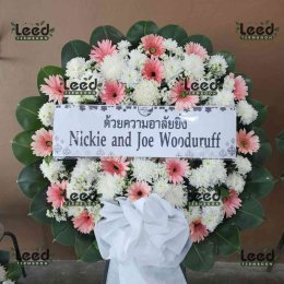 พวงหรีดวัดท้องคุ้ง ตำบลคลองด่าน