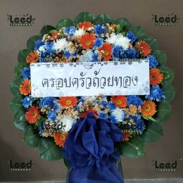 พวงหรีดวัดทรงธรรมวรวิหาร ตำบลตลาด