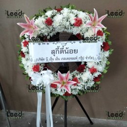 พวงหรีดวัดทรงธรรมวรวิหาร ตำบลตลาด