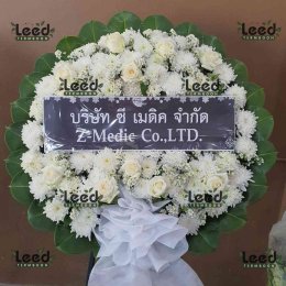 พวงหรีดวัดบางน้ำผึ้งใน ตำบลบางน้ำผึ้ง