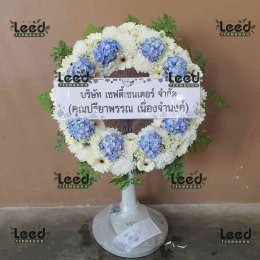 พวงหรีดวัดแสงธรรมบุราราม ตำบลบางปู