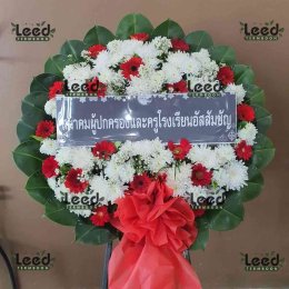 พวงหรีดวัดกองแก้ว ตำบลบางยอ