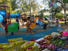 งานทำบุญตักบาตร และงานวันเด็ก 14 มกราคม 2566 - หมู่บ้านชลลดา สุวรรณภูมิ