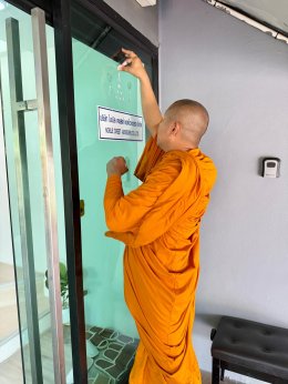 We held a merit-making ceremony for our new office