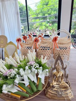 We held a merit-making ceremony for our new office
