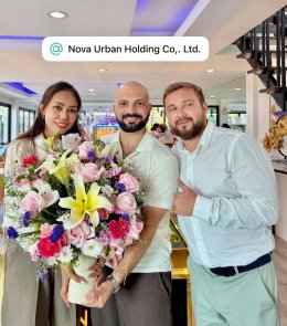 We held a merit-making ceremony for our new office