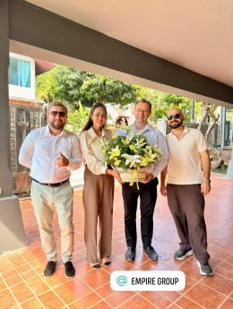 We held a merit-making ceremony for our new office