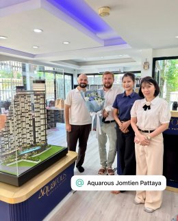 We held a merit-making ceremony for our new office