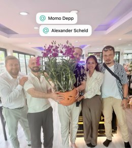 We held a merit-making ceremony for our new office
