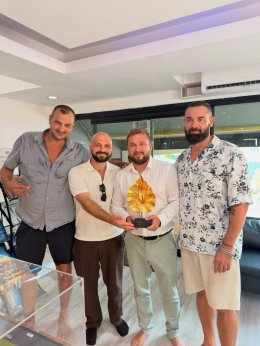 We held a merit-making ceremony for our new office