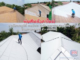 พ่นสีหลังคาใหม่ เปลี่ยนสีหลังคาเต็มพื้นที่
