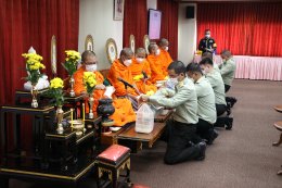 โรงพยาบาลทหารผ่านศึกจัดพิธีทำบุญเปิดห้องพักผู้ป่วยพิเศษโรงพยาบาลทหารผ่านศึก และจัดพิธีรับมอบชุดปฏิบัติการขึ้นกายอุปกรณ์เสริมระดับเท้า จำนวน 1 ชุด 