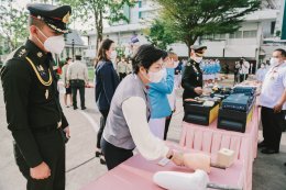 พิธีปล่อยขบวนรถกายอุปกรณ์เคลื่อนที่ ของหน่วยกายอุปกรณ์เคลื่อนที่โรงพยาบาลทหารผ่านศึก