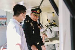 พิธีปล่อยขบวนรถกายอุปกรณ์เคลื่อนที่ ของหน่วยกายอุปกรณ์เคลื่อนที่โรงพยาบาลทหารผ่านศึก