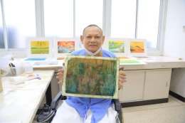 โรงพยาบาลทหารผ่านศึก จัดอบรมกิจกรรมบำบัด โครงการเขียนภาพสีน้ำ ให้แก่ทหารผ่านศึกพิการ ที่พักรักษาตัวอยู่ที่โรงพยาบาลทหารผ่านศึก ณ ศูนย์กิจกรรมบำบัดและฝึกอาชีพ รพ.ผศ. อาคาร 2 ชั้น 2 