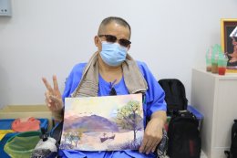 โรงพยาบาลทหารผ่านศึก จัดอบรมกิจกรรมบำบัด โครงการเขียนภาพสีน้ำ ให้แก่ทหารผ่านศึกพิการ ที่พักรักษาตัวอยู่ที่โรงพยาบาลทหารผ่านศึก ณ ศูนย์กิจกรรมบำบัดและฝึกอาชีพ รพ.ผศ. อาคาร 2 ชั้น 2 
