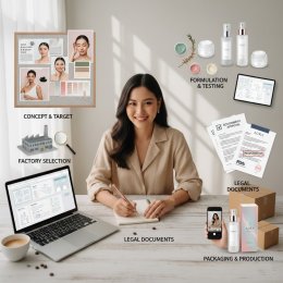 อยากทำแบรนด์ตัวเอง เริ่มต้นยังไง? รวม 5 ขั้นตอนผลิตเครื่องสำอางฉบับมือใหม่