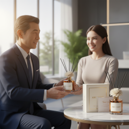 ยกระดับภาพลักษณ์แบรนด์ด้วย "ก้านไม้หอมพรีเมียม" ของขวัญองค์กรที่ประทับใจไม่รู้ลืม (Corporate Gifts) 